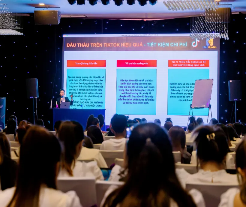 Diễn giả LDH Media chia sẻ kinh nghiệm tối ưu đấu thầu quảng cáo cho nhà bán hàng