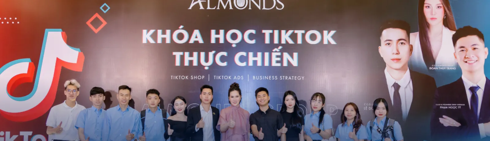 Đội ngũ LDH Media tại Khoá học TikTok Thực Chiến × Almonds